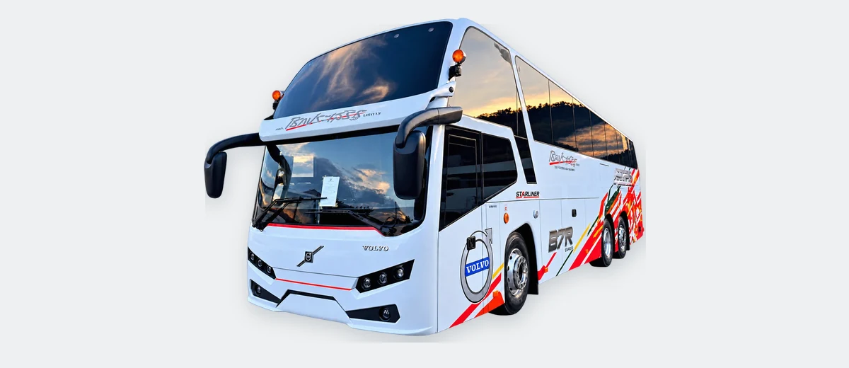 รถบัสชั้นเดียว Volvo B7R B3 ของโชคประเสริฐบริการ